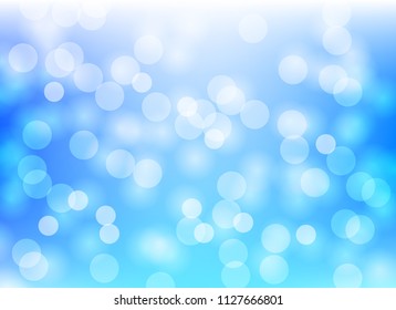 light bokeh abstract color blue blur background graphic design
