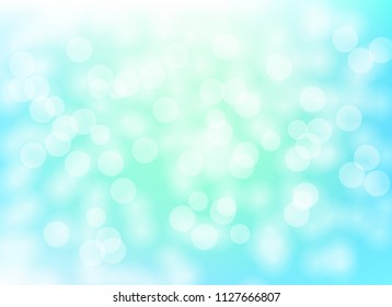 light bokeh abstract color blue blur background graphic design