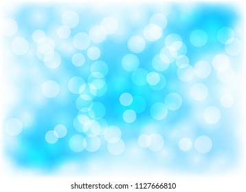 light bokeh abstract color blue blur background graphic design