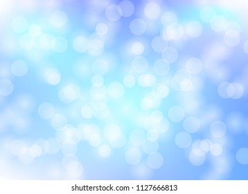 light bokeh abstract color blue blur background graphic design