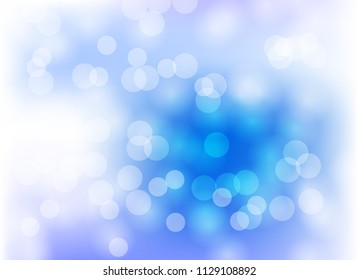 light bokeh abstract color blue blur background graphic design