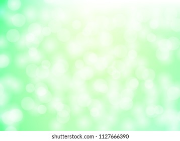 light bokeh abstract color green blur background graphic design