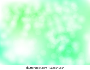 light bokeh abstract color green blur background graphic design