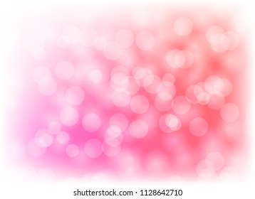 light bokeh abstract color pink blur background graphic design