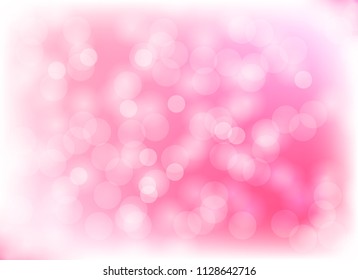 light bokeh abstract color pink blur background graphic design