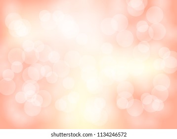 light bokeh abstract orange blur background graphic design