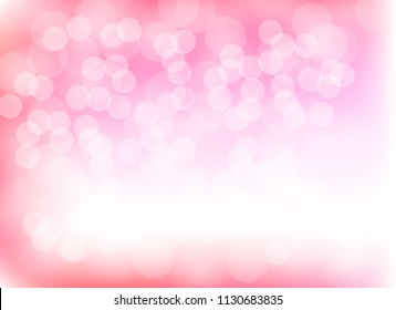 light bokeh abstract pink blur background graphic design