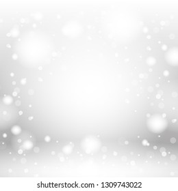 light bokeh backdrop abstract white and gray background with copy space