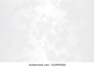 Light bokeh background. Scalable vector illustration. Pattern with circles of different scale and transparency with overlap. Easy background for banners, web pages, ads, Wallpapers