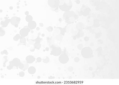 Light bokeh background. Simple gray backdrop. Vector illustration