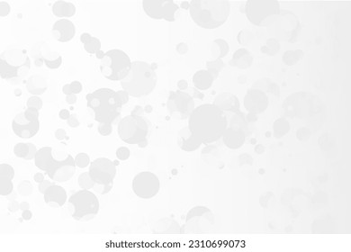 Light bokeh background. Simple gray backdrop. Vector illustration