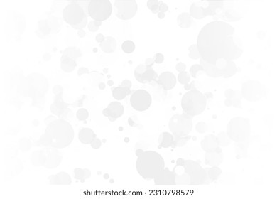 Light bokeh background. Simple gray backdrop. Vector illustration