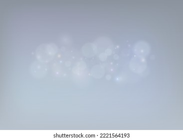 Efecto de bokeh ligero aislado en un fondo transparente. Luces de bokeh abstractas y luminosas. Fondo de Navidad de polvo brillante. La llamarada del concepto navideño chispa. Luz de polvo blanca png. 