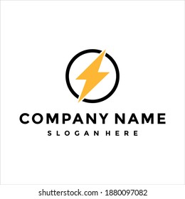 light bolt electric logo design