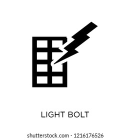 Light bolt icon. Light bolt symbol design from Weather collection. Simple element vector illustration on white background.