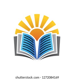 Light of the book, Scripture, University, Book sun logo, Science book logo, Light of the Al Qoran
