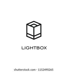 Light box gem monoline icon