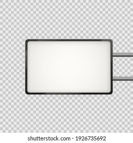 Light box, great design for any purposes. Office interior. Interior mockup. Vector illustration.