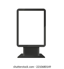 Light box, great design for any purpose. Office interior. Mockup of the interior on a white background. Vector illustrations