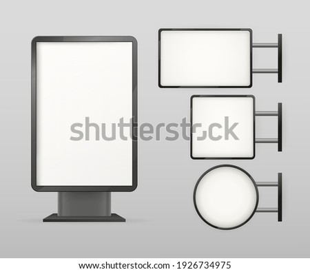 Light box, great design for any purposes. Office interior. Interior mockup. Vector illustration.