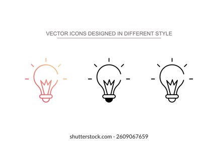 Light Box icon design with white background stock illustration