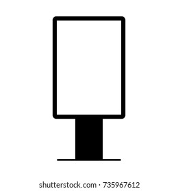 light box sign vector on white background