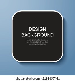 Light box square sign display template on blue background.