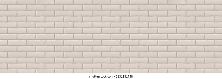 Light brick pattern wall background. Stone brickwall texture. Orange stone tile building material. Textured brickwork stonewall. Building brick wall pattern. Construction decoration. Vector