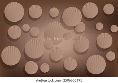 light brown balloons in the air with shadow.
Round images. splashes on a light brown background.mocha mousse