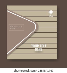 Light brown blackboard poster design. Great vector for social media, flyers, banner, web, computer, sales promotion, product marketing, online shop etc.