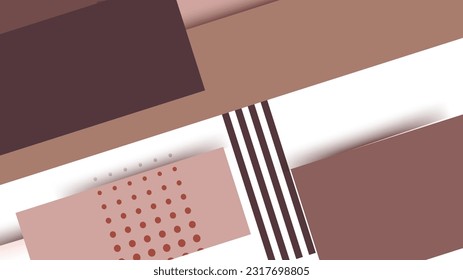 Light brown business style background design. Geometrical background vector.