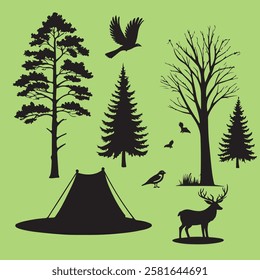 Light Brown Camping Tent Illustration