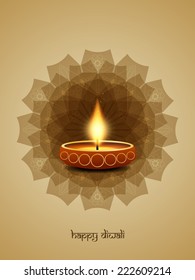 Light brown color background design for Indian festival Diwali. Vector illustration