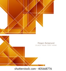 Light brown color polygonal shape background