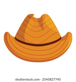 Sombrero de vaquero marrón claro que representa el atuendo occidental tradicional, perfecto para rodeo, eventos de música country o para agregar un toque del salvaje oeste a cualquier atuendo