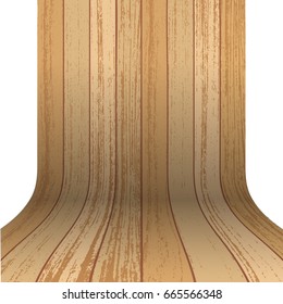 Light brown curved wood plank background texture