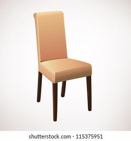 Light brown dining chair