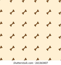 light brown dog bone seamless pattern