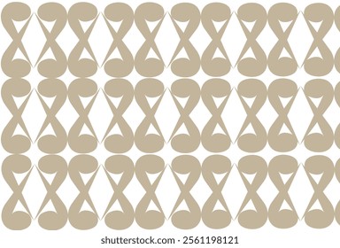 light brown geometric grid texture. Abstract seamless pattern in oriental style. Luxury vector background.