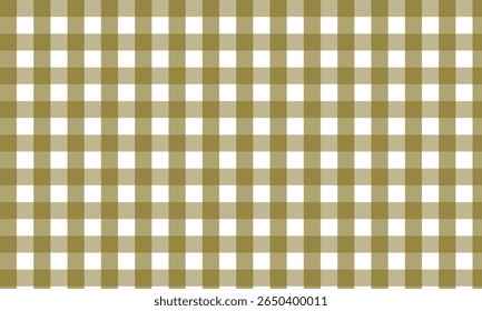Luz Brown gingham verificar tecido textura fundo. Fundo de padrão sem costura tecido xadrez.