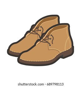 Light brown high shoes