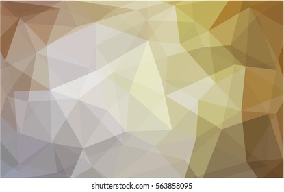 Light Brown modern geometrical abstract background. Texture, seamless background. Geometric background in Origami style with gradient. 