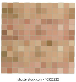 Light brown mosaic background illustration, vector art