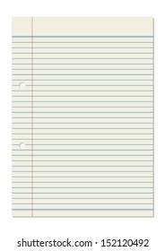 light brown notebook paper vector
