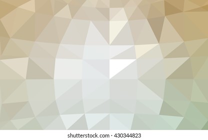 Light brown polygonal illustration, which consist of triangles. Triangular design for your business. Geometric background in Origami style with gradient.