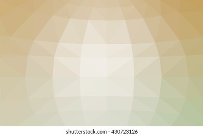 Light brown polygonal illustration, which consist of triangles. Triangular design for your business. Geometric background in Origami style with gradient.