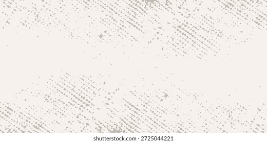 Hellbraune, nahtlose Rauschtextur. Beiger Papierhintergrund mit Flecken, Flecken, Partikeln. Not geratene Tapete mit wiederholten Gritty Pattern. Verstreute kleine Punkte Oberfläche. Überlagerung von Vektorspitzen