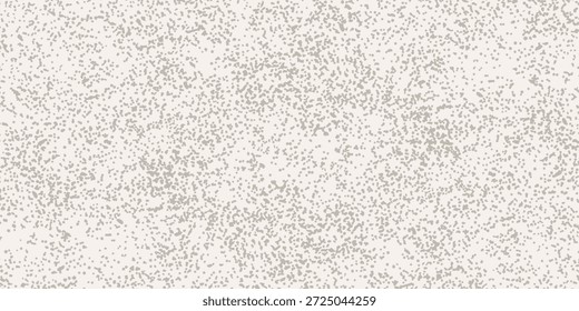 Hellbraune, nahtlose Rauschtextur. Beiger Papierhintergrund mit Flecken, Flecken, Partikeln. Not geratene Tapete mit wiederholten Gritty Pattern. Verstreute kleine Punkte Oberfläche. Überlagerung von Vektorspitzen