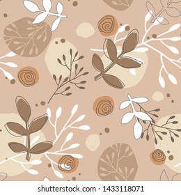 Light brown seamless pattern 2020