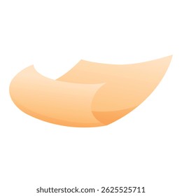 Light brown sheet of paper flying, creating a minimalist and modern design